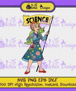 Hop on the Magic School Bus Science SVG PNG- Ms. Valerie Frizzle Cricut Silhouette