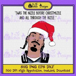 Snoop Dogg Hip Hop Christmas SVG PNG Cricut Silhouette - Witches Designs