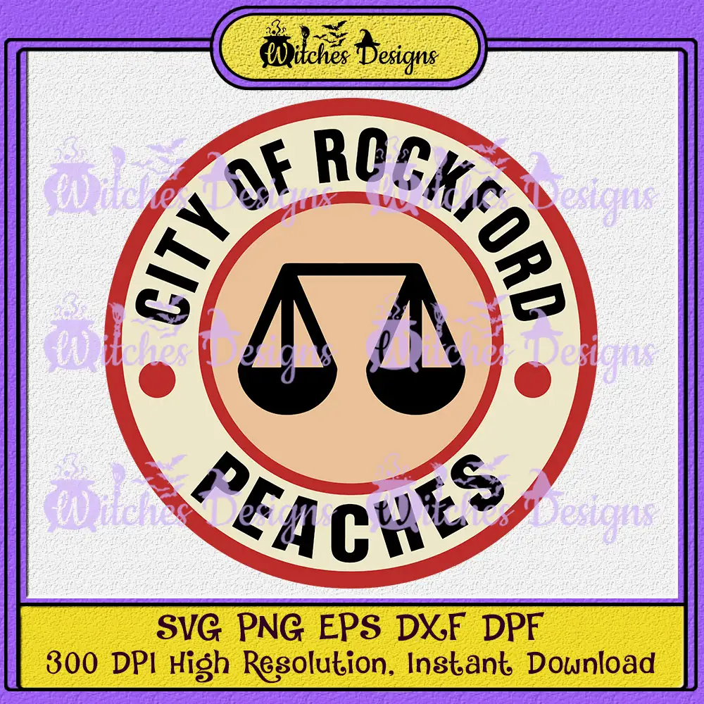 City Of Rockford Peaches SVG PNG - A League Of Their Own 2022 Cricut  Sihouette - Witches Designs