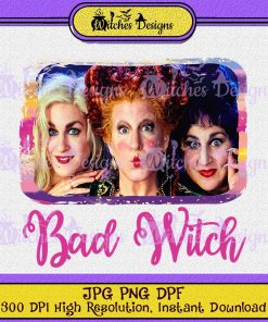 Bad Witch Hocus Pocus Rainbow ClipArt