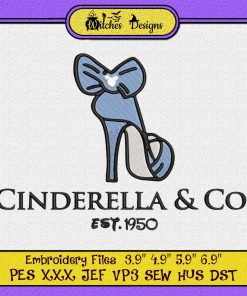 Cute Disney Cinderella And Co Disneyland Family Embroidery