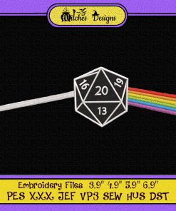Pink Floyd Dark Side Of The Moon Embroidery