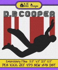 I Am D. B. Cooper Criminal FBI Plane Hijacking Embroidery
