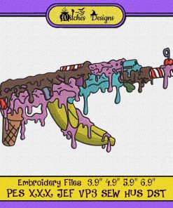 Ice Cream Gun AK47 Veteran Embroidery