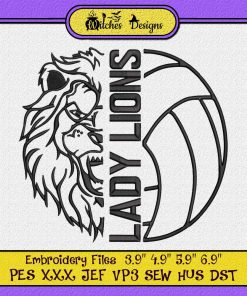 New Boston Lady Lions Volleyball Embroidery