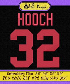 Marla Hooch 32 Rockford Peaches Embroidery
