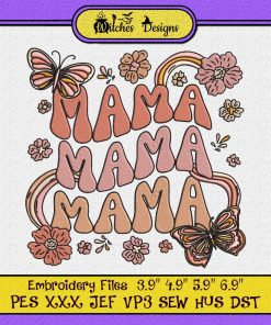 Thankful Mama - Thanksgiving Mother's Day Embroidery