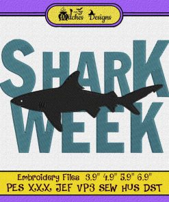 Shark Week 2022 Embroidery