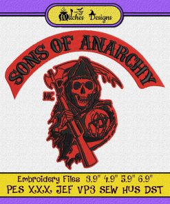 Sons of Anarchy - Halloween Embroidery