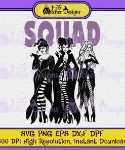 Squad Hocus Pocus 2 Halloween Vector SVG PNG