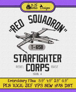 Star Wars Red Squadron Starfighter Corps Embroidery