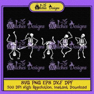 The Dancing Skeleton SVG, Halloween Spooky Designs SVG PNG EPS DPF 