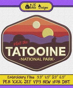 Visit The Tatooine National Park - Star Wars Embroidery