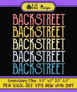 Backstreet Vintage Retro Embroidery
