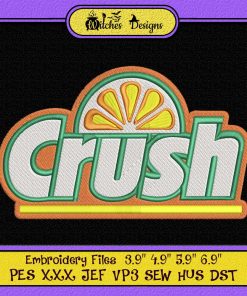 Crush Orange Logo Embroidery