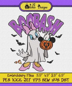 Daisy Duck Boo Bash Halloween Embroidery