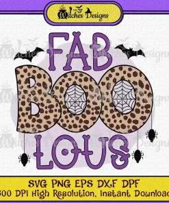 Fab Boo Lous Halloween Clipart PNG SVG