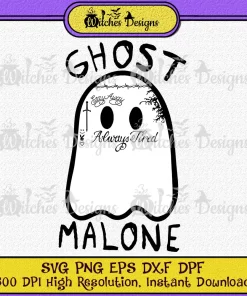 Ghost Malone Halloween SVG PNG DXF EPS