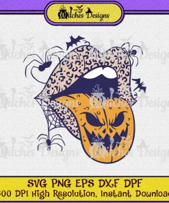 Halloween Lips The Rolling Stones SVG PNG