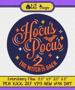 Hocus Pocus 2 The Witch Is Back Embroidery