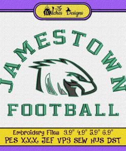 Jamestown High School Football Embroidery