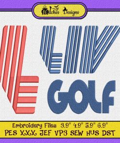 LIV Golf Tournament PGA Tour Embroidery