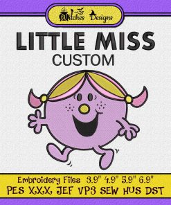 Little Miss Funny Custom Gift Embroidery