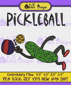 Pickleball Funny Idea TTA Embroidery