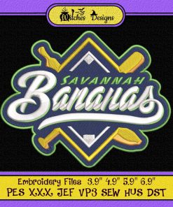 Savannah Bananas Logo MLB Embroidery