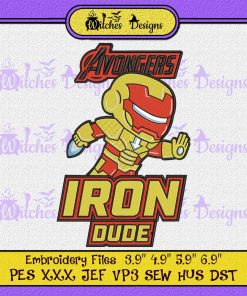 Avongers Iron Dude Avengers Iron Man Embroidery
