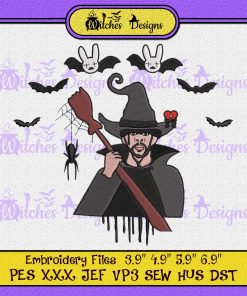 Bad Bunny Witch Un Halloween Embroidery