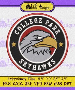 College Park Skyhawks Logo Embroidery