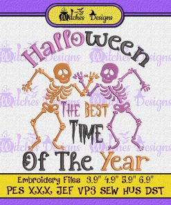 Halloween The Best Time Of The Year Embroidery Design