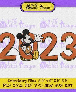 Mickey Mouse Waving 2023 Embroidery