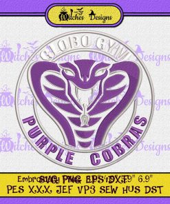 Dodgeball Globo Gym Purple Cobras Embrodery