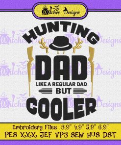 Hunting Dad Embroidery - Father's Day Embroidery Design