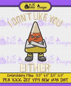 Candy Corn Halloween Funny Embroidery