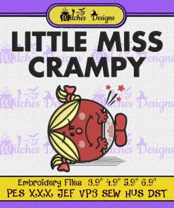 Little Miss Crampy Cute Cartoon Embroidery