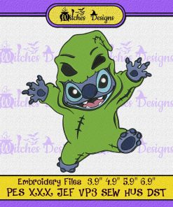 Oogie Boogie Stitch Halloween Embroidery