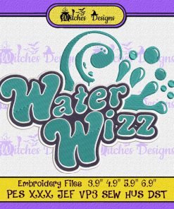 Water Wizz Funny Holidays Vacation Embroidery