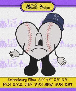 Bad Bunny Baseball New York Yankees Embroidery