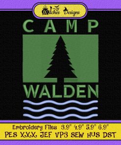 Camp Walden Embroidery Designs