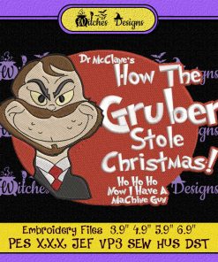 How the Gruber Stole Christmas Embroidery