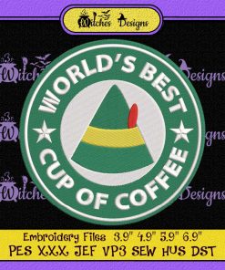 Buddy The Elf Hat Starbucks Coffee Embroidery