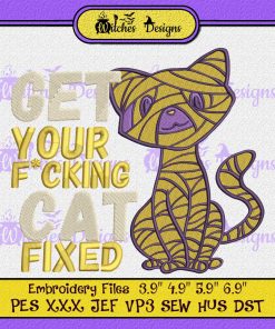 Get Your Fucking Cat Fixed Embroidery