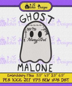 Funny Ghost Malone Embroidery