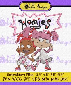 Homies Rugrats Girls Matching Jordan 5 Retro Embroidery