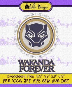 Marvel Wakanda Forever Embroidery