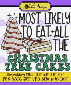 Christmas Tree Cake Embroidery