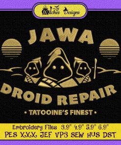Jawa Droid Repair Tatooine’s Finest Embroidery
